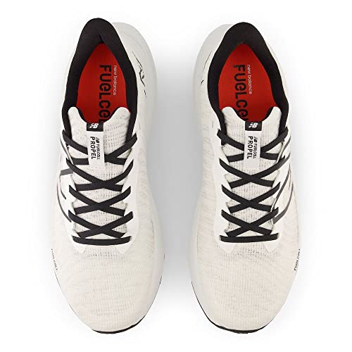 New Balance Men's FuelCell Propel V4 Running Shoe, White/Black, 13