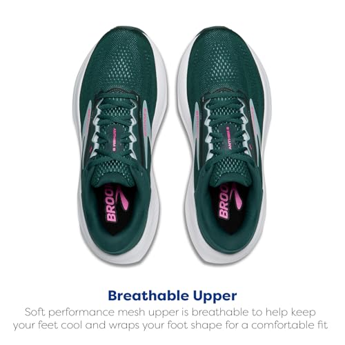 Brooks Women’s Anthem 8 Neutral Running Shoe - Atlantic Deep/Skyway/Pink - 8.5 Medium