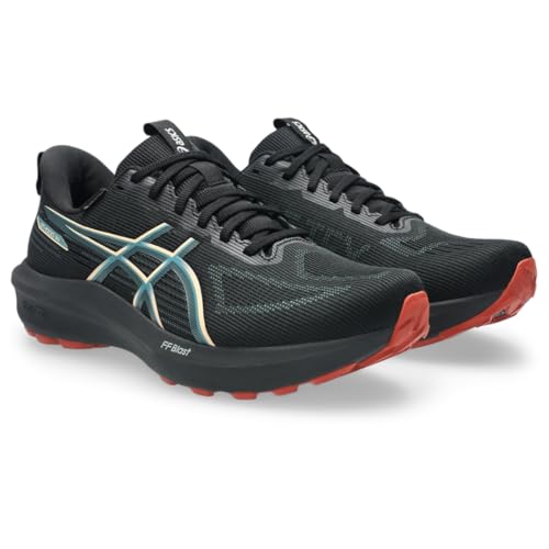 ASICS Men's GT-1000 14 Running Shoes, 9, Black/Apricot Crush