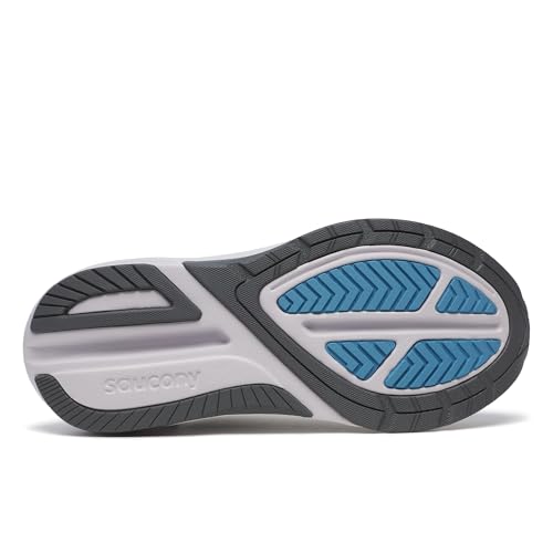 Saucony Women's Echelon 10 Sneaker, Flint/Breeze, 5.5 X-Wide