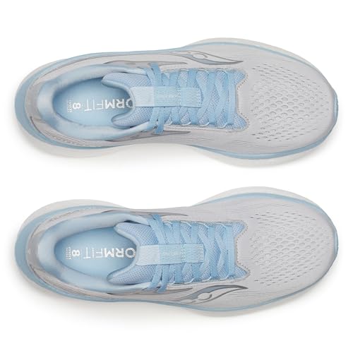 Saucony Women's Ride 18 Sneaker, Cloud/Dream, 10