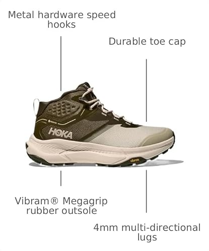 Hoka Men's Transport Hike GTX Spruce Green/Oyster Mushroom 10.5 Medium - alternate view 3