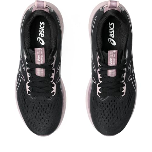 ASICS Women's GLIDERIDE MAX Running Shoes, 10, Black/Pale Pink
