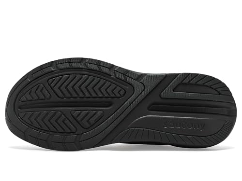 Saucony Men's Echelon 10 Sneaker, Black/Black/Black, 7 Wide