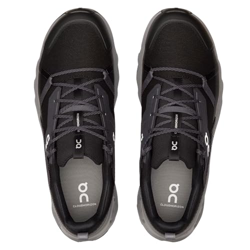 On Men's Cloudhorizon Athelectic shoes, Black/Alloy, 10 Medium