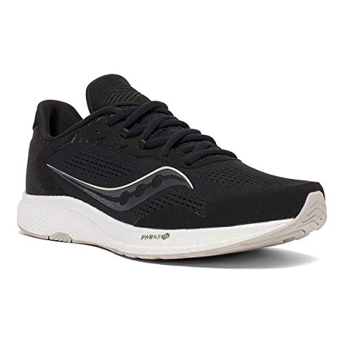 Saucony Men's Freedom 4 Running Shoe, Black/Stone, 11