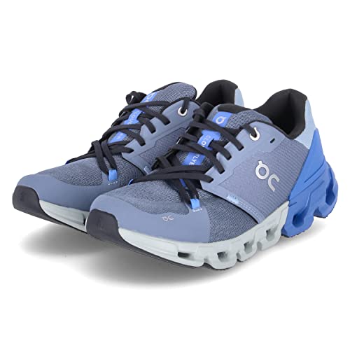 On Cloudflyer 4 Mens Shoes Size 8.5, Color: Metal/Lapis-Grey
