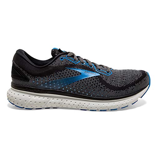 Brooks Mens Glycerin 18 Running Shoe - Black/Ebony/Blue - D - 8.5