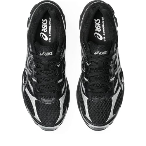 ASICS Unisex Gel-Cumulus 16 Sneakers, Black/Black, 9.5 US Women/8 US Men