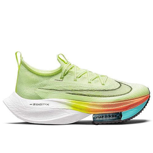 Nike Damen Air Zoom Alphafly Next Sneaker, Barely Volt Black Hyper Orange, 2.5 UK