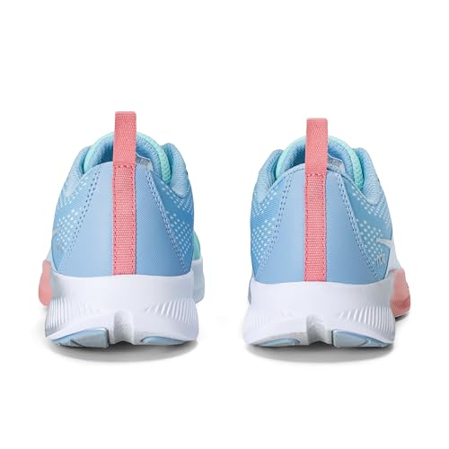Saucony Unisex Kids Ride KDZ (Little Kid/Big Kid) Teal/Periwinkle 2 Medium Little Kid