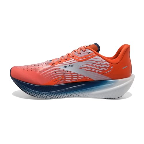 Brooks Men’s Hyperion Max Neutral Running Shoe - Cherry Tomato/Arctic Ice/Titan - 10.5 Medium