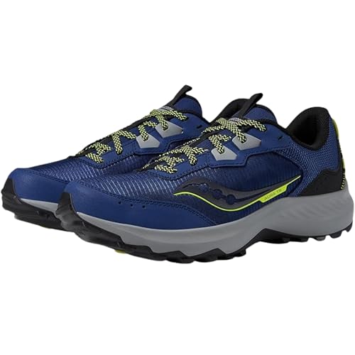 Saucony Men's Aura Tr Sneaker, Indigo/Black, 10