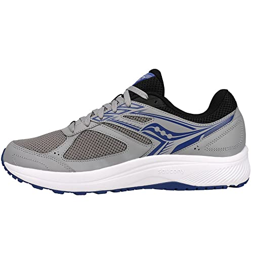 Saucony Men's Cohesion 14 Running Shoe, Alloy/Black/SEA, 11.5 Medium