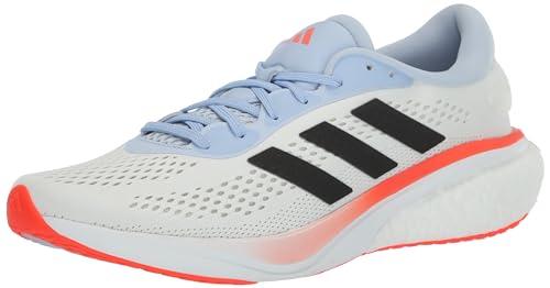 adidas Women's Supernova 2 Running Shoe, White/Black/Solar Red, 11