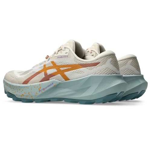 ASICS Women's Trabuco 14 Running Shoes, 9.5, Oatmeal/Sandstorm