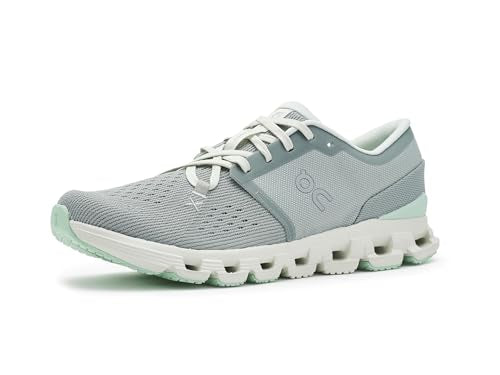 On Womens Cloud X 4 Tin/Iceberg 9 Medium