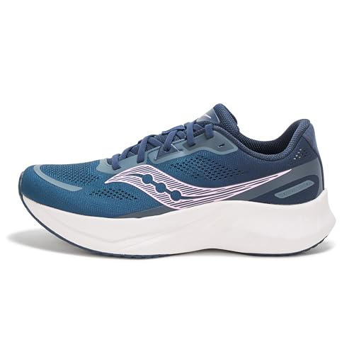Saucony Women's Tide 2 Sneaker, Navy/Verbena, 9.5