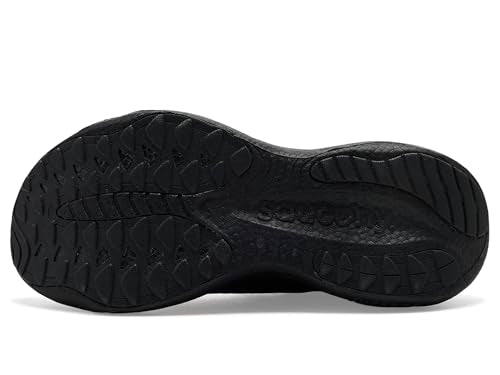 Saucony Men's Ride 19 Sneaker, Black/Black/Black, 10.5