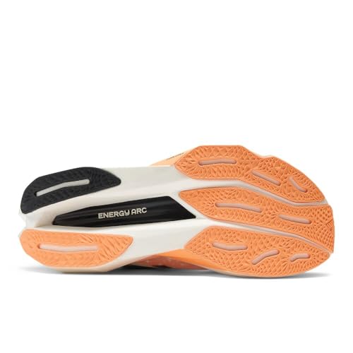 New Balance Women's FuelCell SuperComp Elite V4 Running Shoe, White/Angora/Hot Mango, 9 M