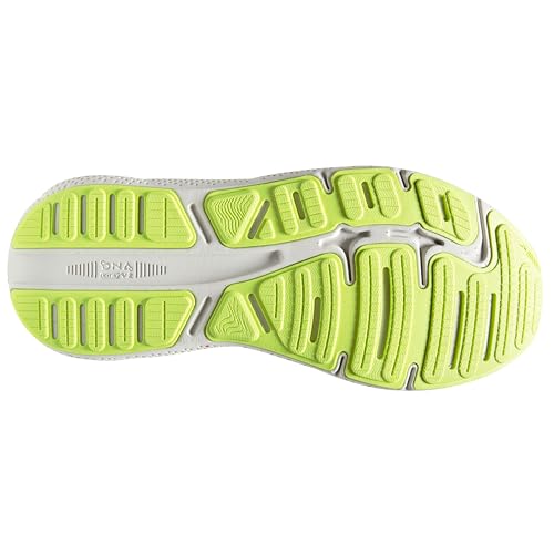 Brooks Men’s Ghost Max Cushion Neutral Running & Walking Shoe - Grey/Black/Sharp Green - 11.5 Medium