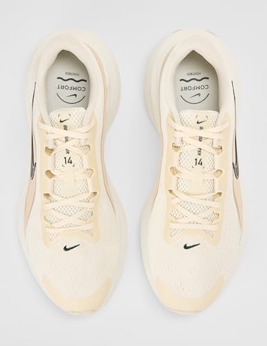 Nike Men's Downshifter 14 Road Running Shoes, Pale Ivory/Black Spruce-Black-Sail, 10