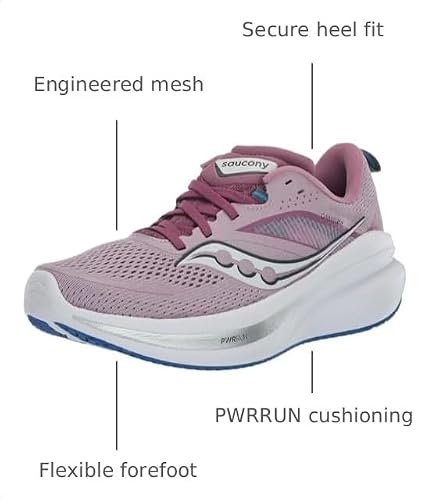Saucony Women's Omni 22 Sneaker, Orchid/Cobalt, 11