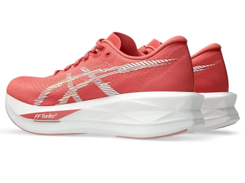 ASICS Women's SONICBLAST Running Shoes, 8, Dark Pink Clay/White