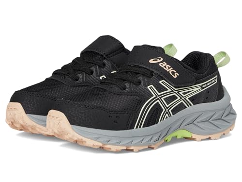 ASICS, Unisex Kids, Gel-Venture 9 Pre-School (Toddler/Little Kid), Black/Whisper Green, 2 Medium, Little Kid