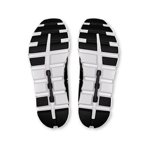 On Men's Cloud 6 Sneakers, Black | White, 8 Medium US
