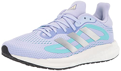adidas Womens Solar Glide 4 Violet Tone/Silver Metallic/Orange Tint 10