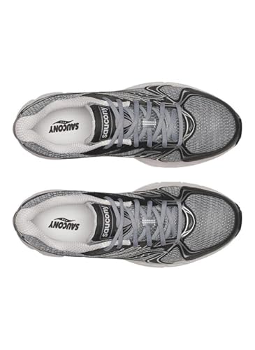 Saucony Unisex Ride Millennium Sneaker, Grey/Black, 9