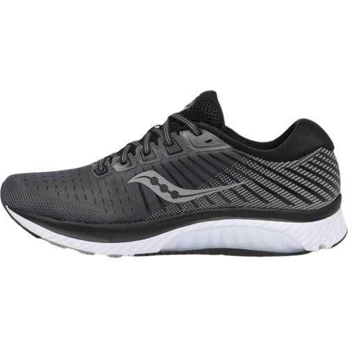 Saucony Women's Guide 13 Sneaker, Black/White, 5.5