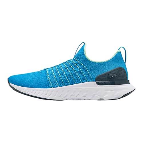 Nike React Phantom Run Flyknit 2 Men's Road Running Shoes (CJ0277-402, Blue Orbit/Vapor Green/Deep Ocean/Blue Orbit) Size 12