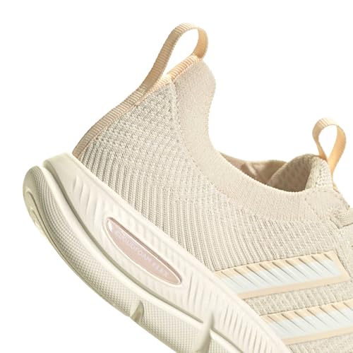 adidas Women's Cloudfoam Flex - Slounge, Wonder White/Off White/Sand Strata, 9