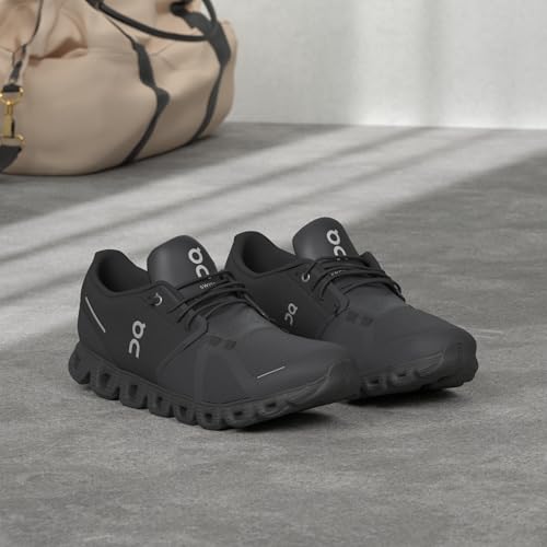 On Women's Cloud 5 Sneakers, All Black, 9
