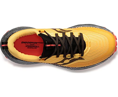 Saucony Mens Endorphin Trail Lugged Sole Hiking Shoes Orange 13 Medium (D)