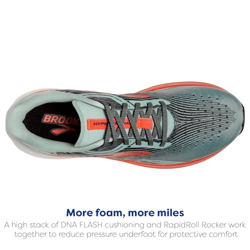 Brooks Men’s Hyperion Max Neutral Running Shoe - Blue Surf/Cherry/Nightlife - 12.5 Medium