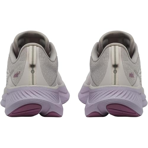 Saucony Women's Ride 17 Sneaker, Moon/Viola, 8