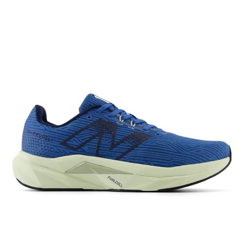 New Balance Men's FuelCell Propel V5 Running Shoe, Sea Stone/Olivine/Mineral, 13 M