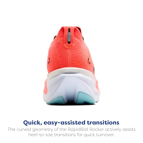 Brooks Men's Hyperion Max 3 Neutral Running Shoe - Fiery Coral/Black/Atomizer - 12 Medium