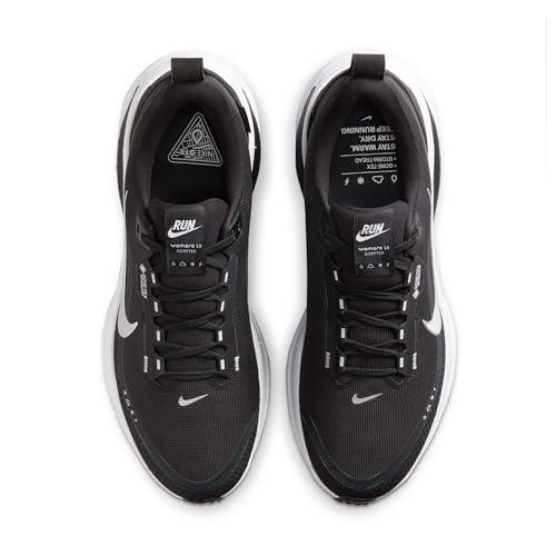 Nike Mens Vomero 18 Gore-TEX Black/Metallic Silver/Anthracite/White 8 Medium