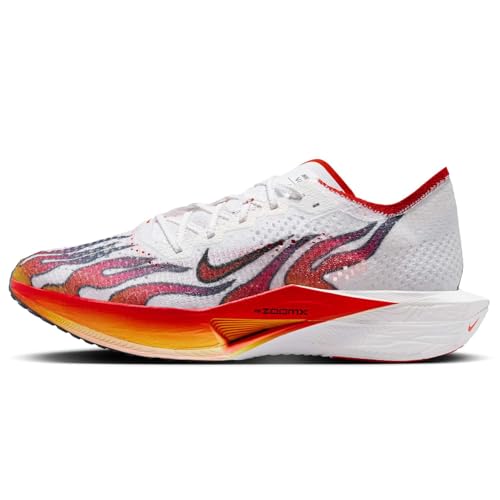Nike Vaporfly 3 Men's Road Racing Shoes (HQ3504-100, White/Black/University Red/Habanero Red) Size 12