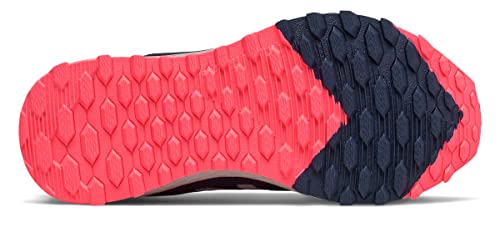 New Balance Kid's Fresh Foam Arishi V1 Lace-Up Trail Running Shoe, Natural Indigo/Saturn Pink/Guava, 10.5 M US Little Kid (4-8 Years)
