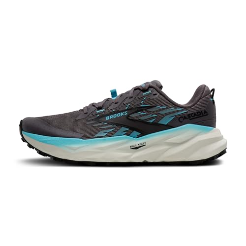 Brooks Women's Cascadia 19 Trainers, Rabbit Black Bluefish, 8.5 US