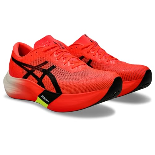 ASICS Unisex METASPEED Edge 3 Running Shoe, 5.5M / 7W, Sunrise RED/Black