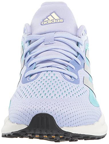 adidas Womens Solar Glide 4 Violet Tone/Silver Metallic/Orange Tint 10