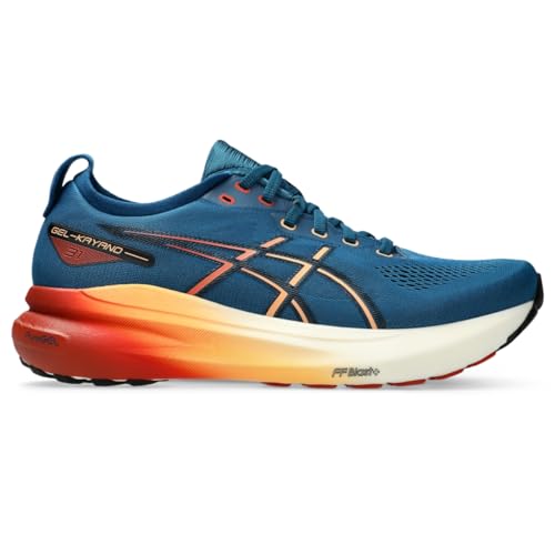ASICS Men's Gel-Kayano 31 Running Shoes, 12.5, Rich Navy/Spice Latte