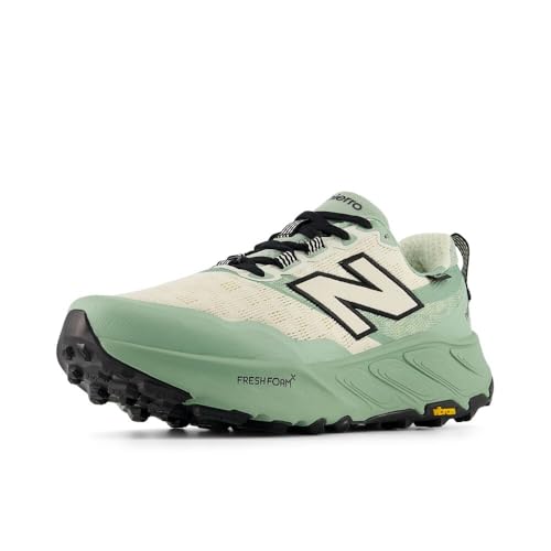 Men's New Balance Fresh Foam X Hierro v9 Trail Shoes in Mosaic Green/Permafrost/Black product image