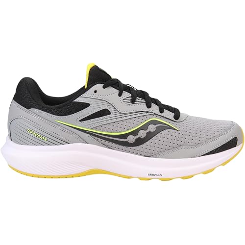 Saucony Men's Cohesion 16 Sneaker, Fossil/Sulphur, 9.5